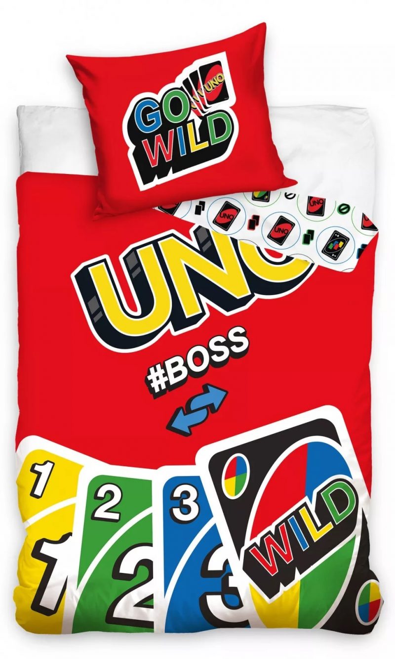 Puuvillane voodipesu 140×200 cm "UNO" punane