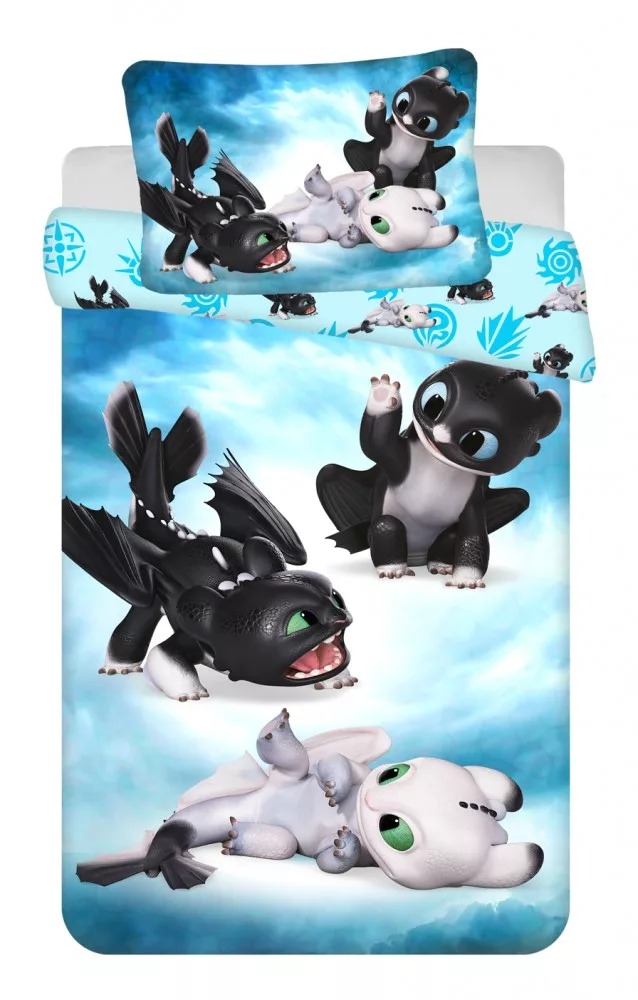 Puuvillane voodipesu 100×135 cm "How to Train Your Dragon"