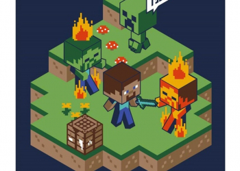 Fliistekk “Minecraft”