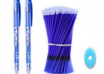 23-osaline kustutatavate geelpliiatsite komplekt – sinine tint