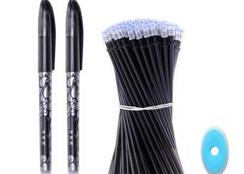 23-osaline kustutatavate geelpliiatsite komplekt – must tint