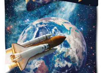 Puuvillane voodipesu 140×200 cm “Astronaut” – laste voodipesukomplekt